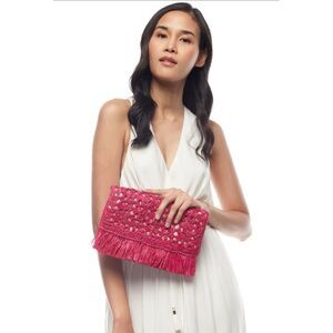 Mar Y Sol Denise Clutch in Pink